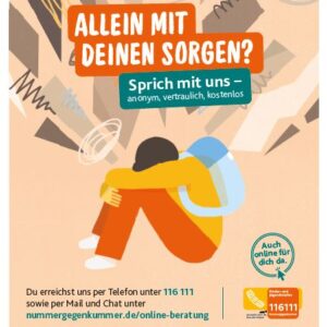 Allein mit deinen Sorgen? Sprich mit uns - anonym, vertraulich, kostenlos