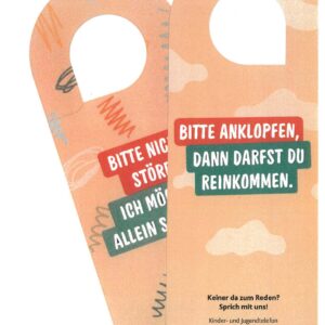 Bitte anklopfen _ bitte nicht stören